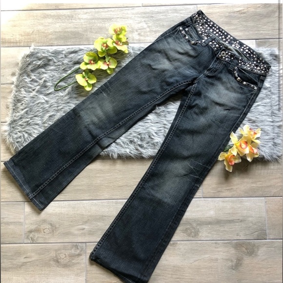 Miss Me Studded jeans style jp42888 size 27 - Picture 2 of 4
